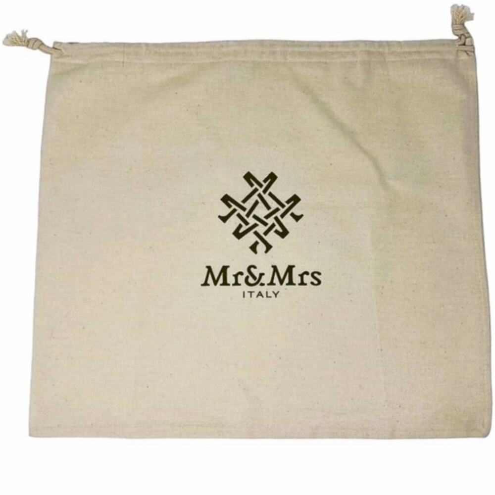 NWOT ~ MR. & MRS. ITALY Drawstring Cotton Travel Dustbag Garment Shoe Bag